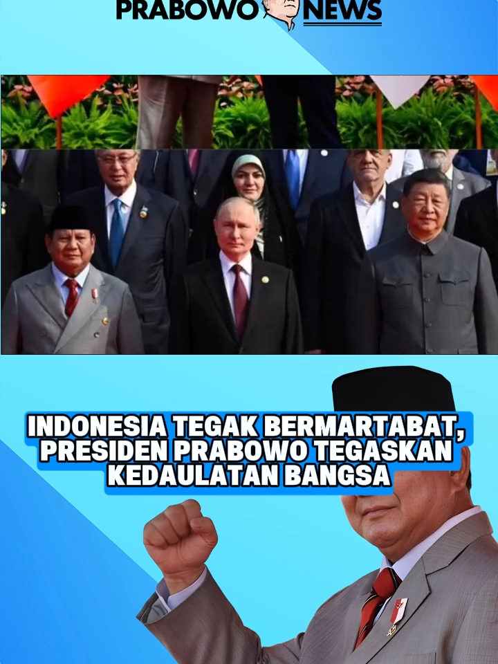 Presiden Prabowo menegaskan pentingnya menjaga kedaulatan bangsa agar Indonesia dapat berdiri tegak dan bermartabat di mata dunia.