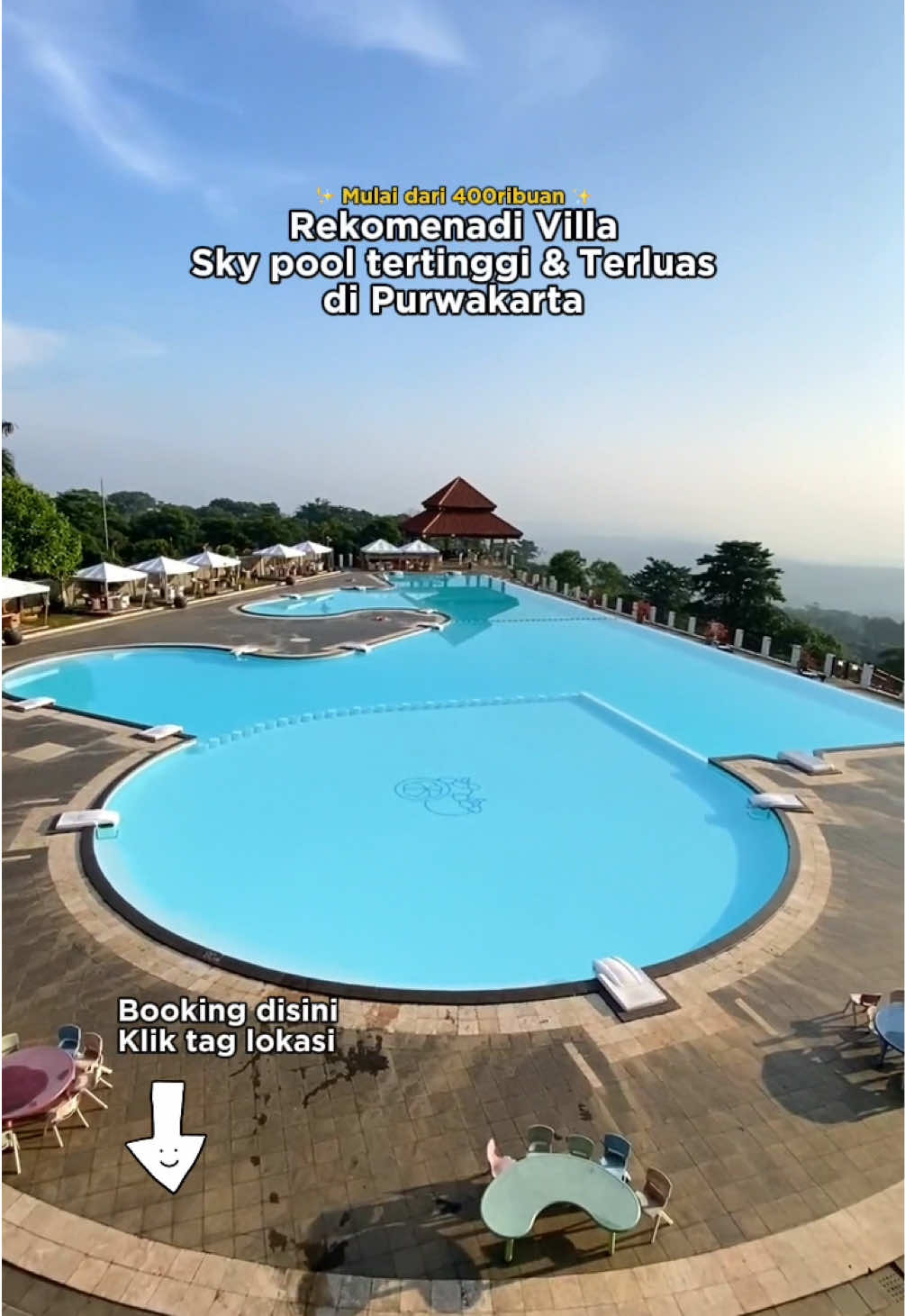 View kolam renangnya cakep banget sih. Booking klik tag lokasi ijo di pojok kiri bawah. #goacademyhotelsep #hotelpurwakarta #purwakarta #wanayasa_purwakarta 