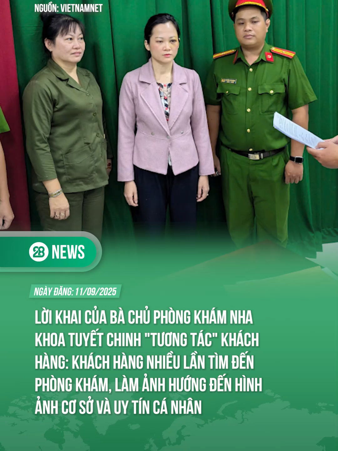 LỜI KHAI CỦA BÀ CHỦ PHÒNG KHÁM NHA KHOA TUYẾT CHINH #theanh28 #theanh28news #tiktoknews