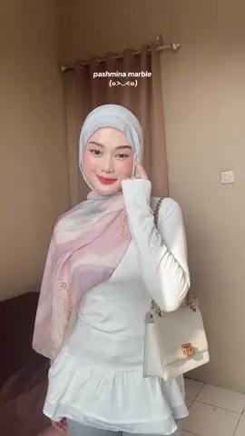 pashmina marble print tercantik yg aku punya😻✨ #pashminamotif #foryou #ootdhijab #outfitinspo #outfitideas 