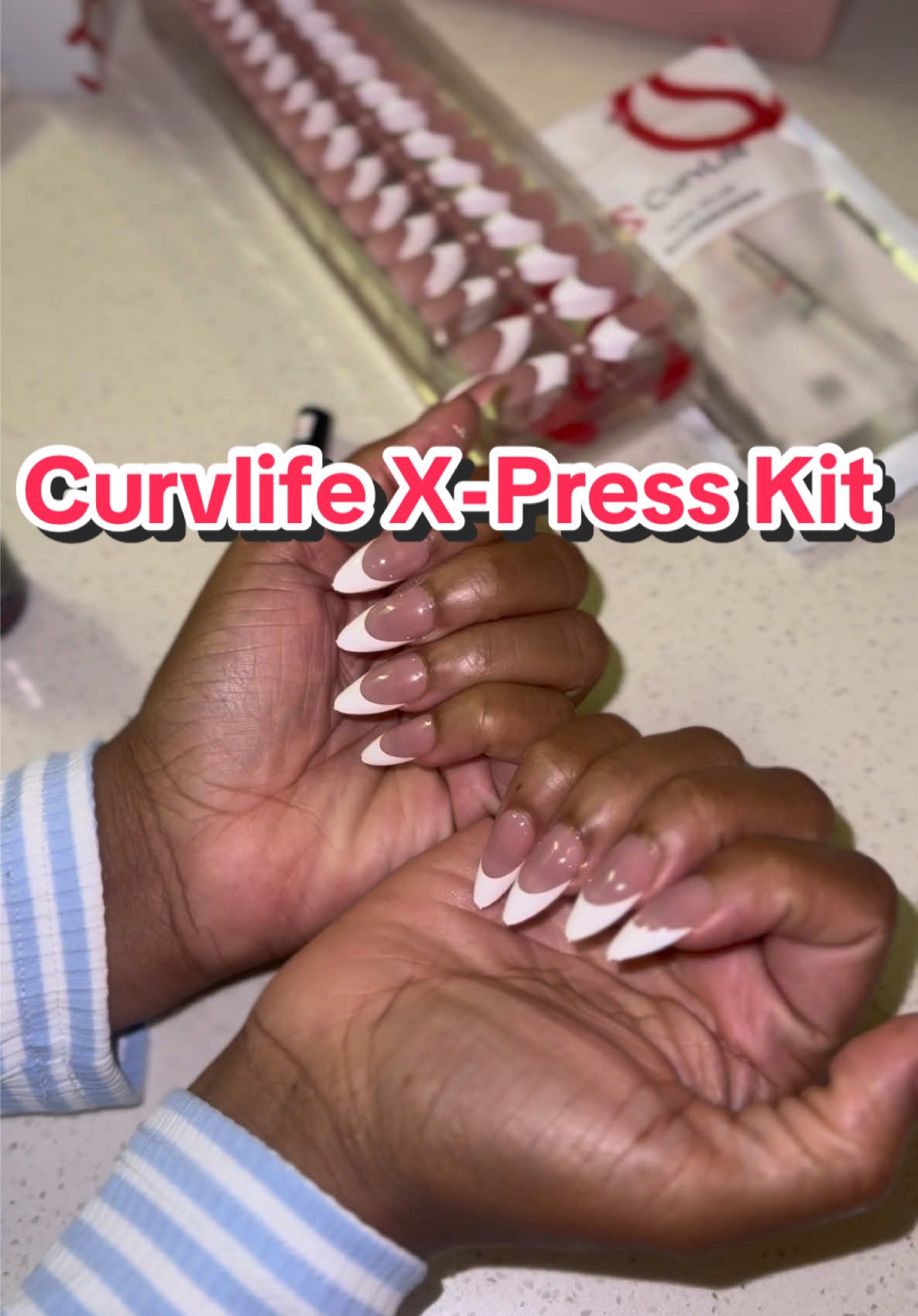 Bring the salon home with this @CurvLife kit !! 💅🏾 #pressonnails 
