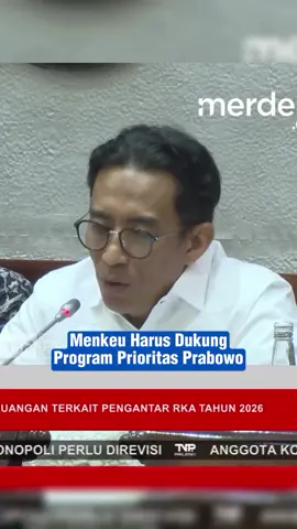 Program makan bergizi gratis, sekolah rakyat, hingga koperasi desa merah putih jadi harapan besar untuk menggerakkan roda ekonomi sampai ke desa-desa.  _Tapi faktanya, serapan anggaran masih sangat lambat dan jauh dari harapan._ Saudaraku *Ahmad Rizki Sadig*, anggota Komisi XI DPR RI menyampaikan pentingnya peran Kementerian Keuangan. Bukan hanya sebagai penjaga fiskal, tapi juga bendahara negara yang harus memastikan program prioritas berjalan efektif, efisien, dan tepat sasaran.  Kami berharap kepada *Menteri Keuangan, Bapak Purbaya Yudhi Sadewa*, agar program yang ditunggu-tunggu rakyat ini benar-benar bisa terlaksana dan memberi dampak nyata hingga level paling bawah. #zulkifliHasan #PAN #partaiamanatnasional 