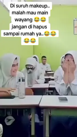 konten lucu 😂🤭 #fyppppppppppppppppppppppp #fypviraltiktok🖤シ゚☆♡ #kontenlucu #makeupwayangorang #😆😆😆😆 