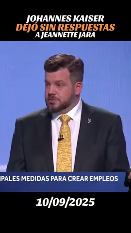 JOHANNES KAISER DEJÓ SIN RESPUESTA A JEANNETTE JARA