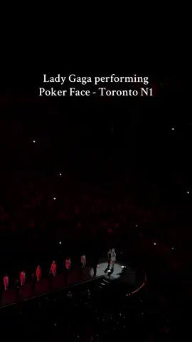 Lady Gaga performing Poker Face in Toronto N1 of her The MAYHEM Ball tour #ladygaga #pokerface #themayhemballtour #toronto #scotiabankarena  @ladygaga 