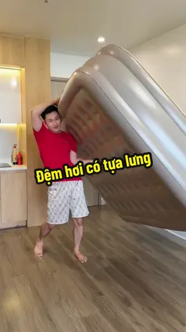 Đệm hơi 4 lớp cực dày êm ái, gấp gọn tự bơm tiện lợi có cả tựa lưng #demhoi #demhoitubom #modofo #xuhuong #nhanuytin88 