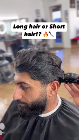 Long Hair or Short Hair ⁉️ Comment the word GUIDE to get my Free ebook #beardsoftiktok #jjaybeardedbarber 