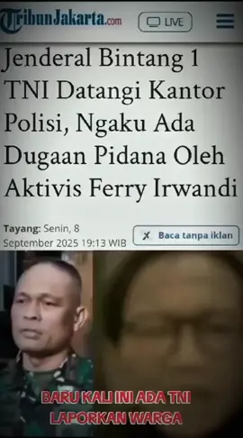 Kritik adalah hak setiap warga. Demokrasi tumbuh dari kebebasan, bukan dari ketakuta #ferryirwandi #fypage #viraltiktok #trendingtiktok #news 