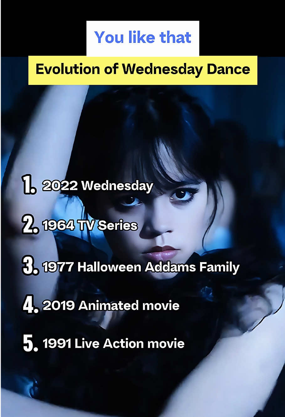 Wednesday's dance evolution #evolution #theaddamsfamily #wednesday #wednesdaydance #fyp