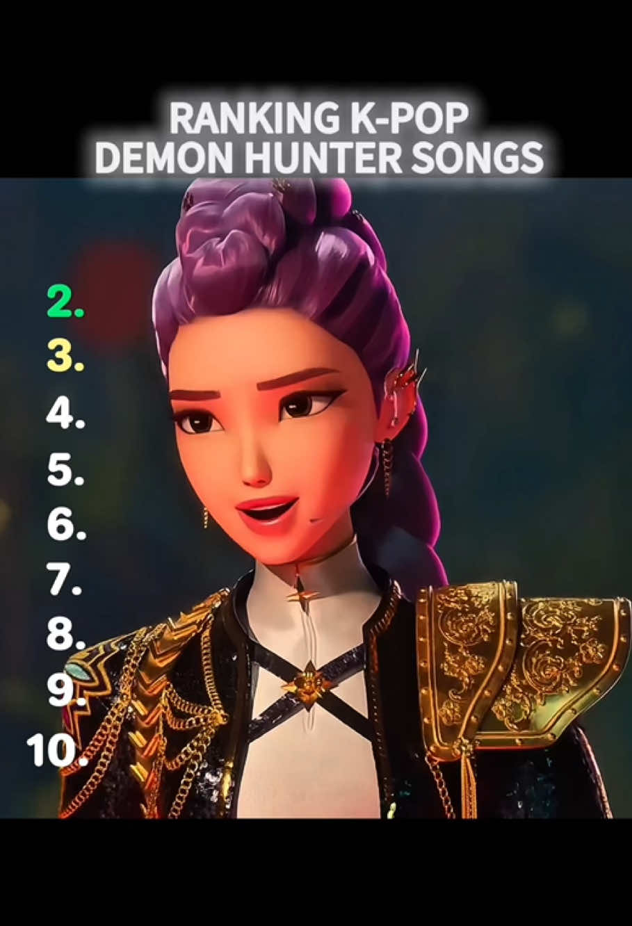 Ranking Kpop Demon Hunters#kpopdemonhunters#kpop #demonhunter #music#popmusic #netflix #viral#2020s #youridol #sajaboys#huntrx #golden #takedown#top #fentysuperbrandday 