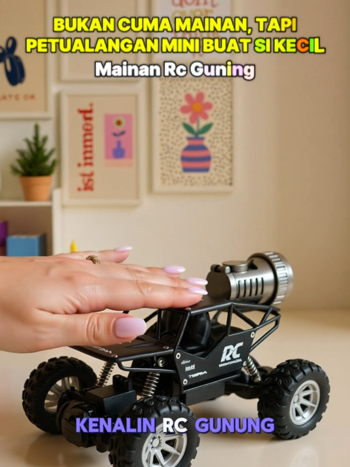 Bocil dapet RC Gunung? Jangan kaget kalau karpet ruang tamu tiba-tiba dijadiin jalur offroad #RCGunung #MainanAnakKeren #RCAdventure #MiniOffroad #mainananak