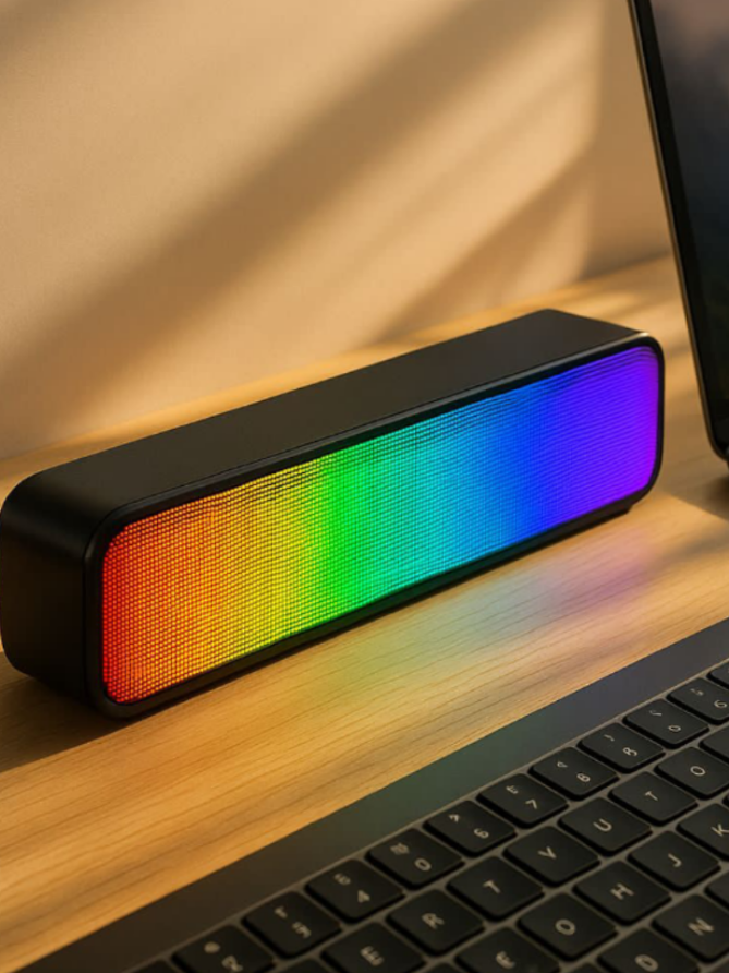 CID19 Speaker Bluetooth   Powerful Bass Stereo | Long RGB Lampu LED   Speaker Soundbar TV & Computer   RGB Wireless Bluetooth Sound #fypage #speakerbluetoothmurah #speakerbluetooth 