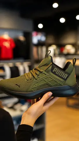 PUMA Sepatu Lari Pria Softride Enzo NXT Green moss Black  #sepatusneakers #sepatu #lari #puma 