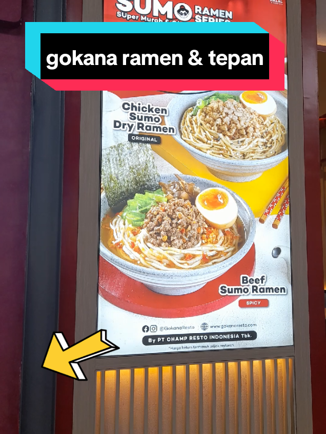 “Gokana punya menu ramen, teppan, side dish komplit — semua bisa pilih favoritnya. Nongkrong makin seru!” #gokanaramen&tepan #enakmantap  #muliawatinews 