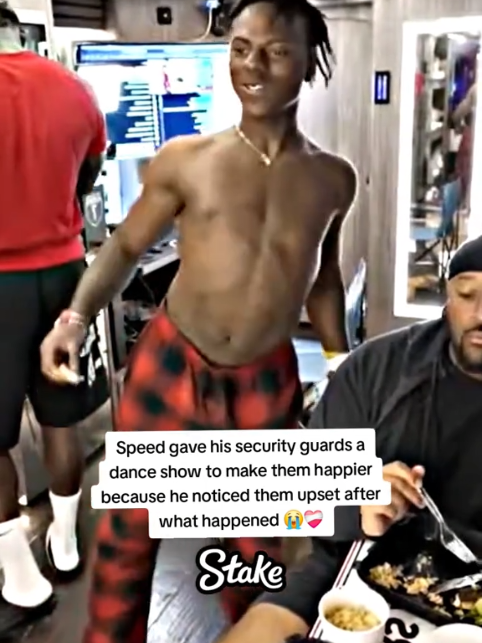 Speed gave his security guards a dance show to make them happier because he noticed them upset after what happened 😭❤️‍🩹 #ishowspeed 