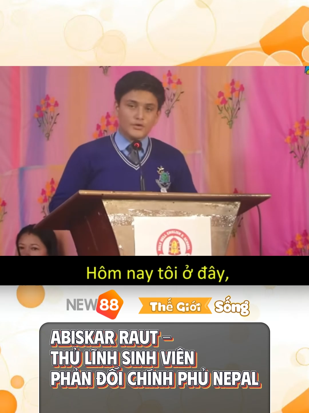 Abiskar Raut - thủ lĩnh sinh viên Nepal. #thegioisong #xahoi #doisong #fyp #foryou