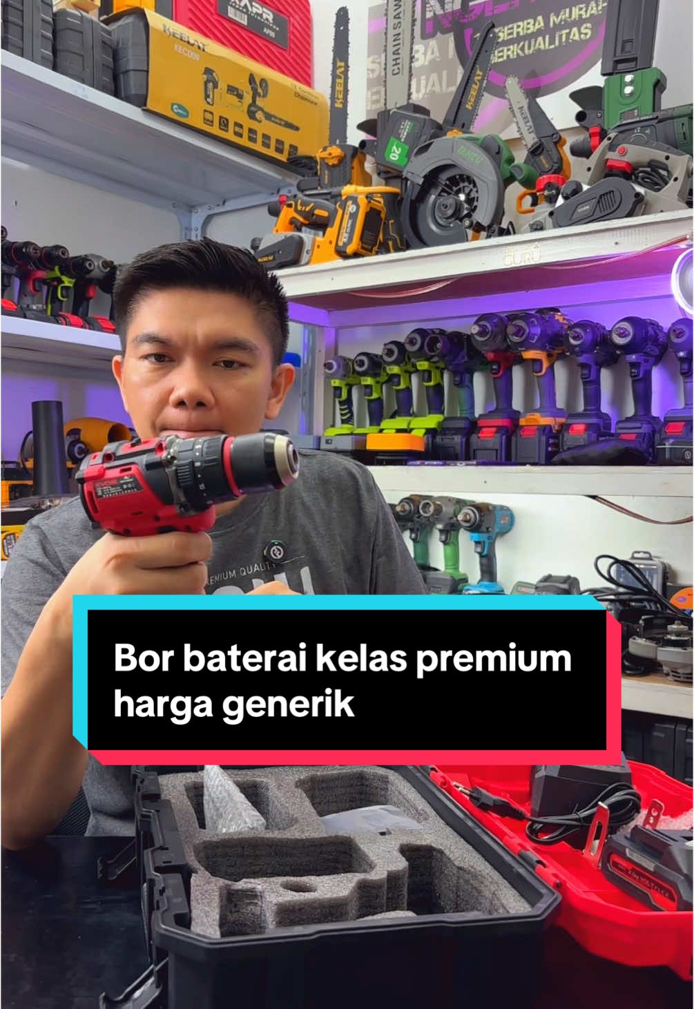 Cari bor premium harga generik #kyoal #bor #borbaterai #borbeton #baja #bajaringan #pvc #plafon #alattukang #tool #tools #toolkit 
