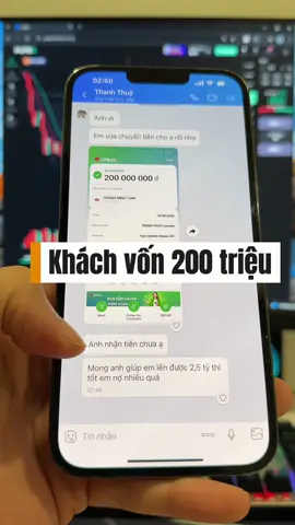 200tr lên 2,5tỷ cho khách #crypto #tradevang #chungkhoan #dautucrypto #xuhuong 