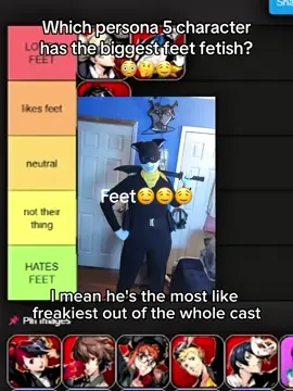 Which p5 character has the biggest feet fetish?😭😂✌️ || #persona #videogames #fyp #atlus #pulsebrandon 