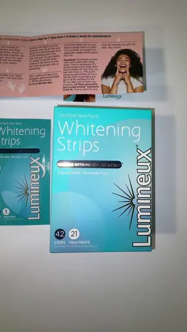 Whitening strips without sensitivity 🤍 