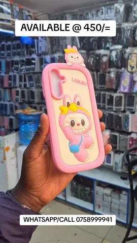 LABUBU CASES @ 450/= TUKO TOWN RNG PLAZA SHOP NUMBER G6 .. WHATSAPP/CALL 0758999941