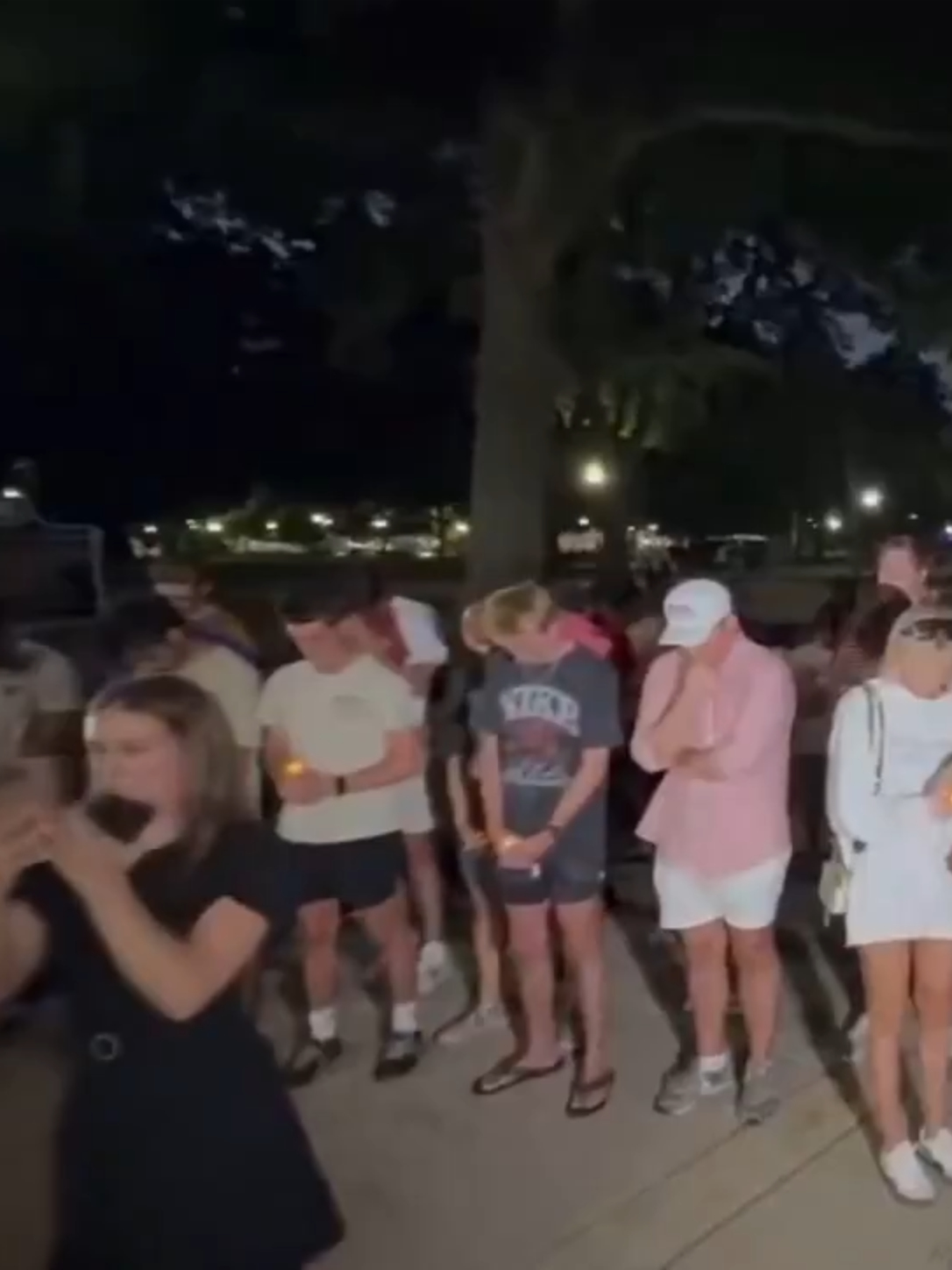 A Massive Vigil on the University of Alabama Campus for Charlie Kirk. He is loved 🖤   Charlie truly touched millions of hearts  Praying for Charlie Kirk’s family 🙏
