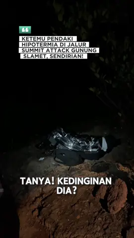 Summit attack gunung tertinggi di jawa tengah sendirian berakhir hipotermia 😱🤯 #gunungslamet #hipotermia #pendakiindonesia 