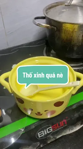 3. Góc bếp xinh hơn với em này 🌼 Thố sứ vàng tươi, họa tiết cưng xỉu.🥣 Mang lại cảm giác ngon miệng và vui mắt hơn mỗi bữa ăn 😍#batau #batsu #thố #nồi_sứ #bát_sứ 