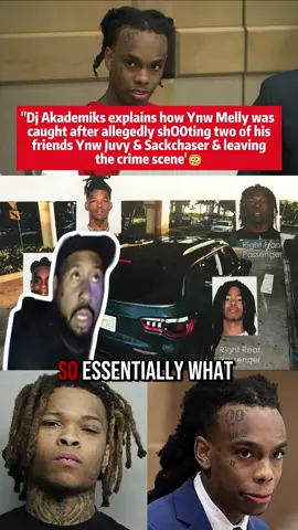 Akademiks explains how Ynw Melly was caught after allegedly sh000ting his friends Ynw Juvy and Ynw Sakchaser. This came after Ynw Bortlen recently took a plea deal during trial #ynwmelly #ynw #melvin #melly #florida #crime #akademiks #fyp