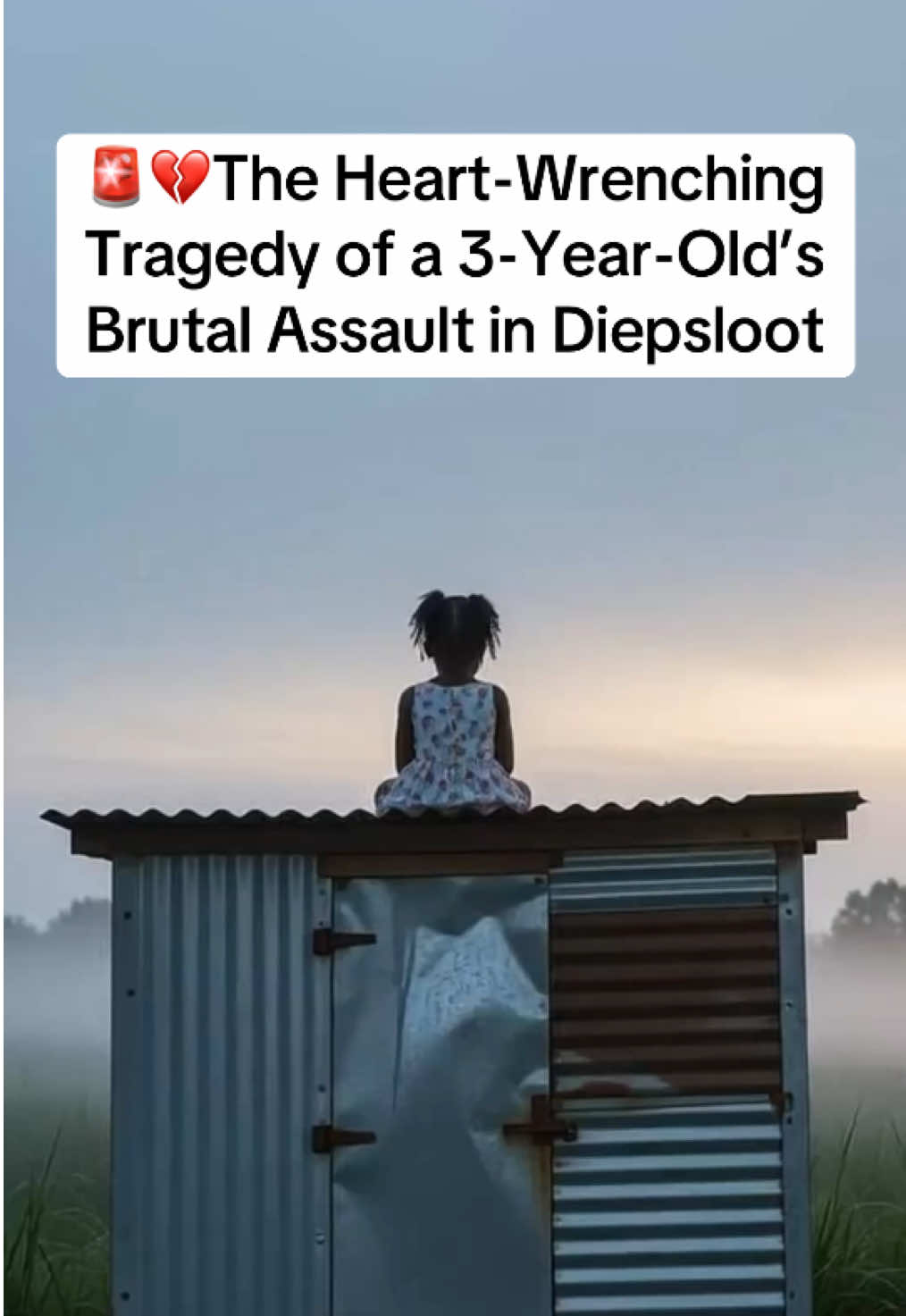 🚨💔 In the heart of Diepsloot, a monstrous act has ripped through the fabric of a community, leaving a scar that bleeds with rage and sorrow. A 3-year-old girl, her tiny world filled with trust and wonder, was betrayed in the most heinous way. On September 7, under her grandmother’s care while her mother labored, a predator, known to the family, lured her with the cruel deception of sweets. What followed was an abomination: this precious child, barely old enough to speak her dreams, was found ravaged and broken, her small body lying in a pool of her own blood atop a shack’s roof, a haunting image that will forever haunt those who love her. The people of Diepsloot, their hearts ablaze with grief and fury, descended upon the shack, tearing it to the ground in a raw, desperate act of defiance against the evil that dared touch their own. But their fight did not end there. The coward who committed this vile rape and attempted murder thought he could vanish into the night. He was gravely mistaken. The relentless FCS detectives, flanked by snarling K9 units, cutting-edge drones, and the unyielding focus of Crime Intelligence, pursued him with ferocious resolve. It was the heroes of WRM VIP Protection, led by Willie Matjie, stirred by the anguished cries echoing across social media, who seized this monster, dragging him into the light to face justice. Now, as this brave 3-year-old fights for her life in a medical facility, her family stands as pillars of resilience amidst their shattering pain, determined to see justice served. The suspect, bound by his own depravity, faces charges of rape and more, with the promise of further reckoning as investigations deepen. This is no mere crime, it is a wound that pierces the soul of a nation, a clarion call to protect the innocent. Will you stand with Diepsloot? Will you lend your voice to this 3-year-old, whose innocence was so brutally stolen? Share her story, let it thunder across the world, and ensure no child’s suffering is ignored. Call Crime Stop at 08600 10111, visit your nearest police station, or use #MySAPSApp to share tips anonymously. Together, we will fight for her, for every child robbed of safety. #JusticeForOur3YearOld #DiepslootRises #NoMoreSilence