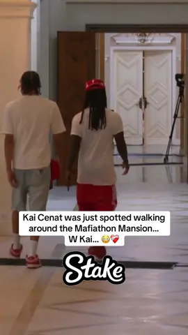 Kai Cenat was just spotted walking  around the Mafiathon Mansion…     W Kai… 😳❤️‍🩹#kaicenat #mafiathon3 #twitch 
