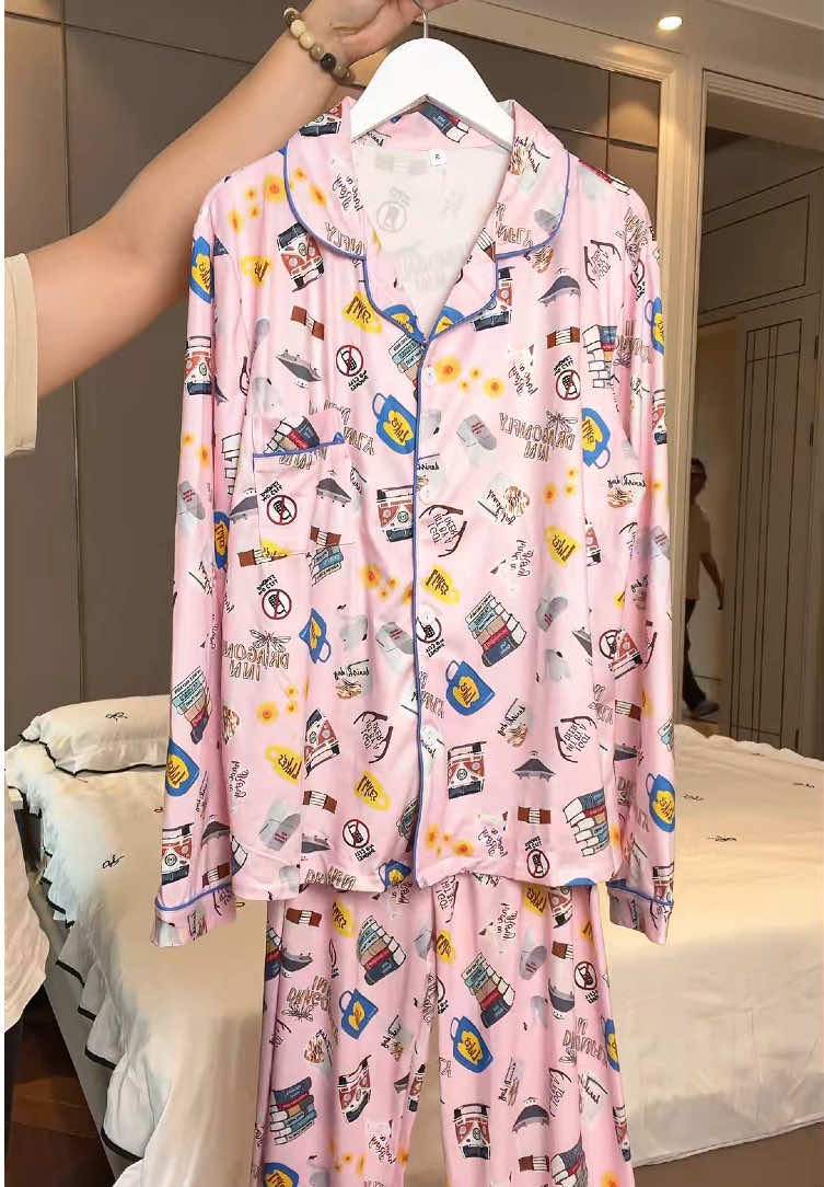 Women's Stars Hollow GG book shirt & pants sleepwear #sleepwear #pajama #tiktokshop #pajamaset #book 
