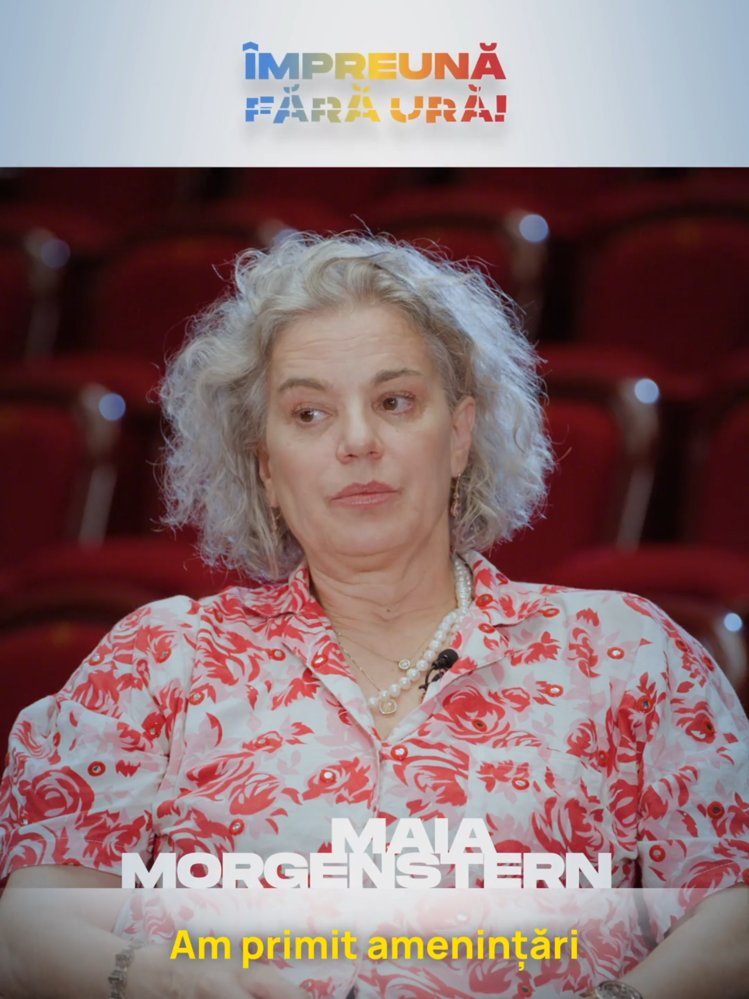 Maia Morgenstern: „Trebuie să ne acordăm șansa înțelegerii, a toleranței, a cunoașterii, a unei conviețuiri normale.