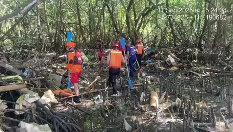 hari ini beberapa jenazah ditemukan di seputaran mangrove dam muara semangat tim sar gabungan...  kamis 11 september 2025