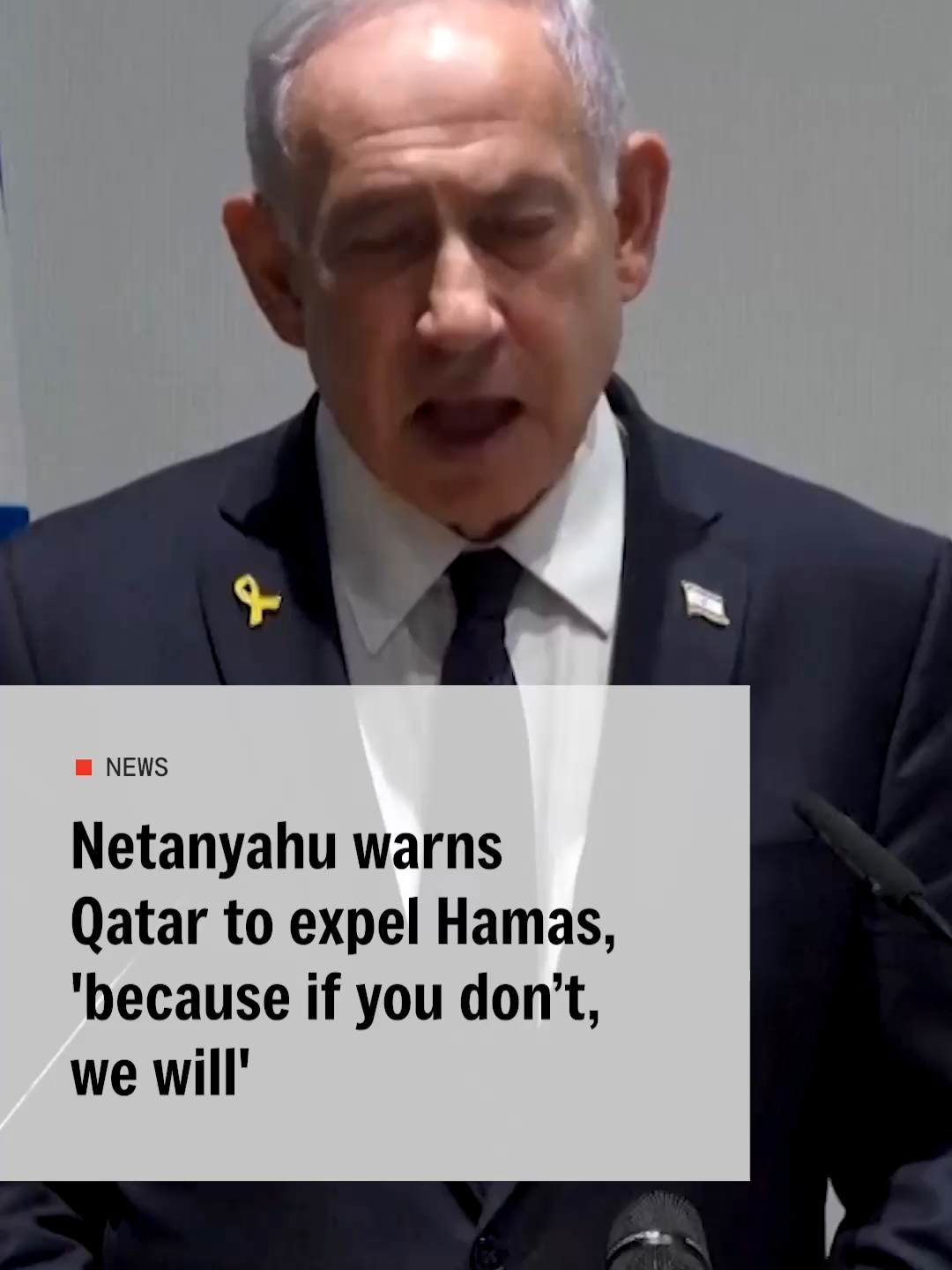 Israel’s Prime Minister Benjamin Netanyahu has issued an ultimatum to Qatar over its ties to Hama, after an airstrike in Doha triggered sharp international backlash. #Israel #Qatar #Netanyahu #MiddleEast #Doha #Hamas