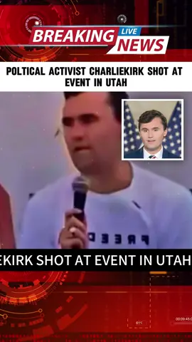 Conservative activist and Turning Point USA co-founder Charlie Kirk seen being carried away after being shot Wednesday at an event at Utah Valley University. Three sources familiar with the investigation said the shooting suspect is apparently still at large. A search is underway. 
 #charliekirk #utah #trump #news #abcnews #breakingnews #tiktok #foryou #fyp