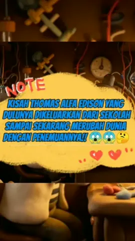 perjalanan Thomas alfa Edison yang awalnya diremehkan sampai akhirnya menjadi ilmuwan yang diakui dunia🤔🤔😱#ilmuwan#sejarah#faktaunik#clay#claymation