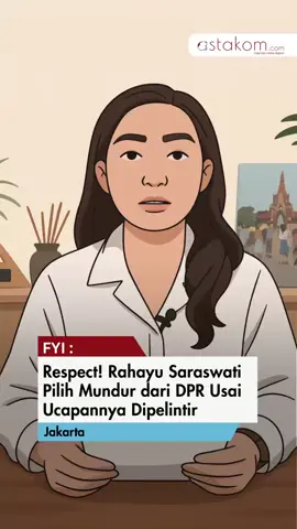 Rahayu Saraswati Djojohadikusumo atau yang akrab disapa Sara, resmi menyatakan pengunduran dirinya sebagai Anggota DPR RI dari Fraksi Partai Gerindra. Keputusan ini ia sampaikan langsung lewat sebuah video di akun Instagram pribadinya, Rabu (10/9). Selengkapnya di astakom.com #RahayuSaraswati #SaraDjojohadikusumo #Gerindra #DPRRI #PengunduranDiri #fyp