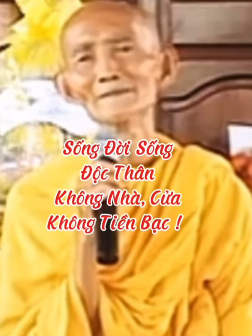 Sống đời sống độc thân không nhà không cửa không tiền không bạc #loiPhatday #ThichGiacKhang #thongdiepcuocsong #nhungcaunoihay #xuhuongtiktok 