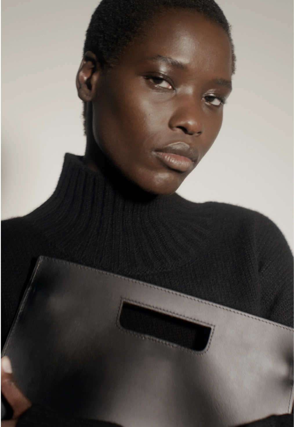 All black: cashmere & leather #COSAW25