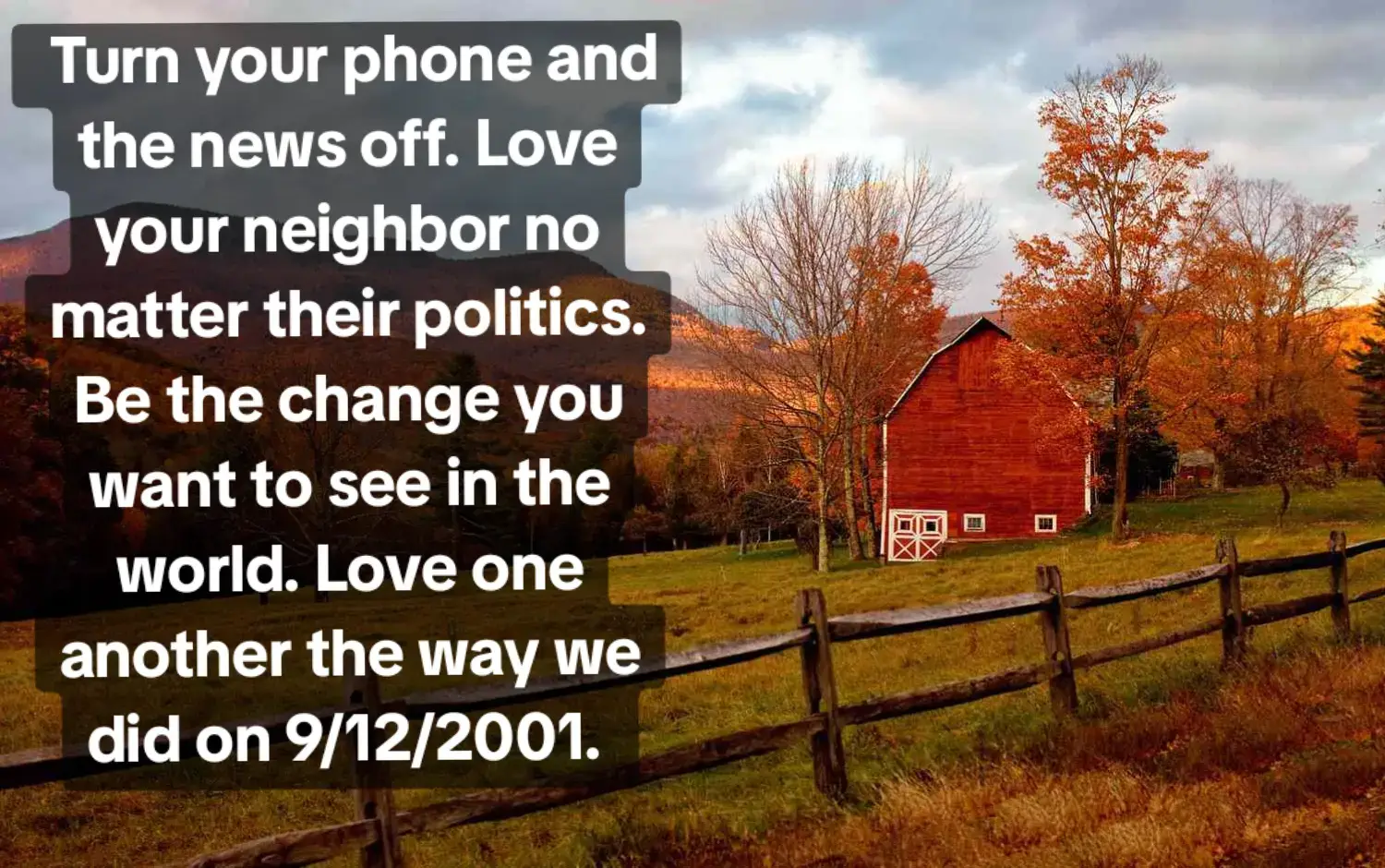 America is still beautiful. We aren't a lost cause. #charliekirk #loveoneanother #lovewins #America #bebetter 
