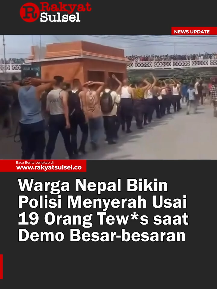 Gelombang demonstrasi besar di Nepal terus jadi sorotan dunia. Sejak Senin, 8 September, ribuan warga turun ke jalan memprotes dugaan korupsi dan aturan pembatasan media sosial. #nepal #nepalitiktok #berita