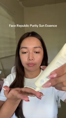 Korean Sunscreen that works in our humid weather: Face Republic Purity Sun Essence @Face Republic Philippines #facerepublicpuritysunessence #facerepublic #facerepublicsuncreen 
