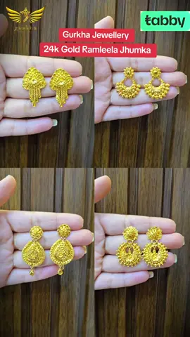 24k Gold Ramleela Jhumka#gurkhajewellery #dubainepalitiktok #uknepali #abudhabinepali #sharjanepal 