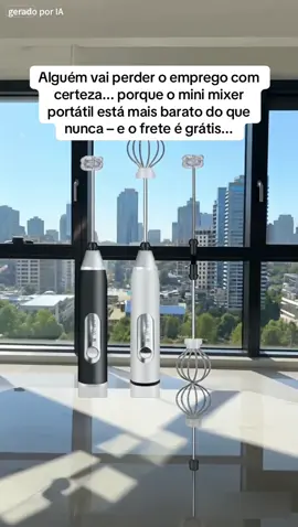🍹 Bate rápido, preço baixo! #mixer #batedor #portatil #culinaria #fretegratis