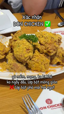 gà rán phô mai tuyết don chicken 9đ/10 #reviewanuong #reviewdoan #garan 