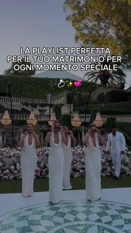 ✨ La colonna sonora perfetta per vivere ogni emozione al massimo ✨ Organizzare la musica del matrimonio può sembrare un dettaglio… ma è proprio la musica a rendere ogni momento indimenticabile! Ecco la lista dei momenti chiave e una canzone speciale per ciascuno 💖👇 1. Entrata dello sposo e del corteo 🎵 Coldplay – A Sky Full of Stars 2. Entrata della sposa 🎵 Eros Ramazzotti – Più bella cosa 3. Uscita dei neo-sposi 🎵 Pharrell Williams – Happy 4. Musica durante l’aperitivo 🎵 Norah Jones – Come Away With Me 5. Entrata degli sposi alla location 🎵 Black Eyed Peas – I Gotta Feeling 6. Primo ballo degli sposi 🎵 Andrea Bocelli & Giorgia – Vivo per lei 7. Ballo della sposa con il papà 🎵 Claudio Baglioni – Avrai 8. Ballo dello sposo con la mamma 🎵 Elton John – Your Song 9. Ballo con i familiari/testimoni 🎵 Abba – Dancing Queen 10. Musica durante la cena 🎵 Ludovico Einaudi – Nuvole Bianche 11. Apertura della pista da ballo 🎵 Whitney Houston – I Wanna Dance With Somebody 12. Musica per il party 🎵 Meduza – Lose Control 13. Taglio della torta 🎵 Ed Sheeran – Perfect 14. Lancio del bouquet 🎵 Beyoncé – Single Ladies Hai altre canzoni nel cuore? Scrivile nei commenti 💬 #WeddingPlaylist #Matrimonio2026 #MusicaMatrimonio #ColonnaSonora #dots #wedding #matrimonio #sposo #sposa #wow #inspo #canzone #musica #influencer #ospiti #playlist #eventi #reels #idee #originale #amore #celebriamo #app #gratis #foto #video #matrimoni #ludovica #viral #trend