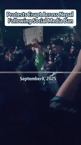 Large-Scale Protests and Clashes in Nepal Over Social Media Policy  #Nepal  #Protests  #GenZ #SocialMediaBan  #kathmandu  