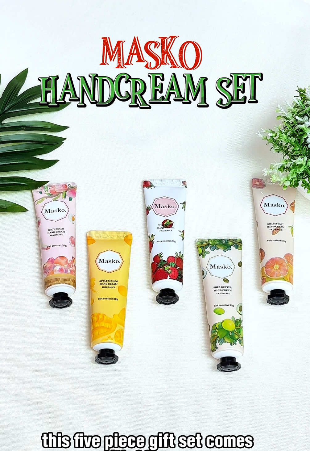 Christmas is coming… 🎅🎁 The Masko Hand Cream Set (5pcs, 30g each) is the perfect gift for soft, nourished hands. Moisturizing, caring, and ready to share the holiday love. 💕🌸 #masko #maskoph #trend #fyp #trending #handcream #moisturizingcream #christmas 