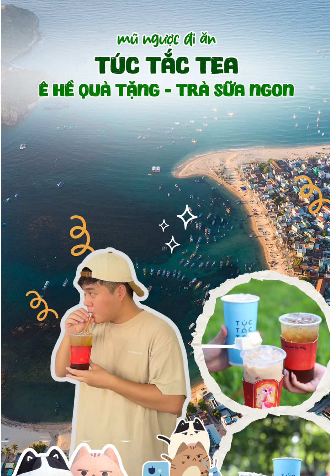 Uống trà sữa Túc Tắc Tea ở 306A Nguyễn Thái Học được quà ê hề luôn cả nhà ơi #quynhon #quynhonfood #munguocdian #trasuaquynhon #tuctactea 